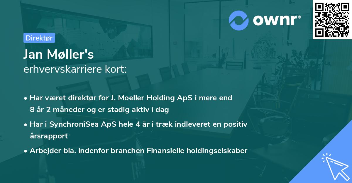 Jan Møller's erhvervskarriere kort