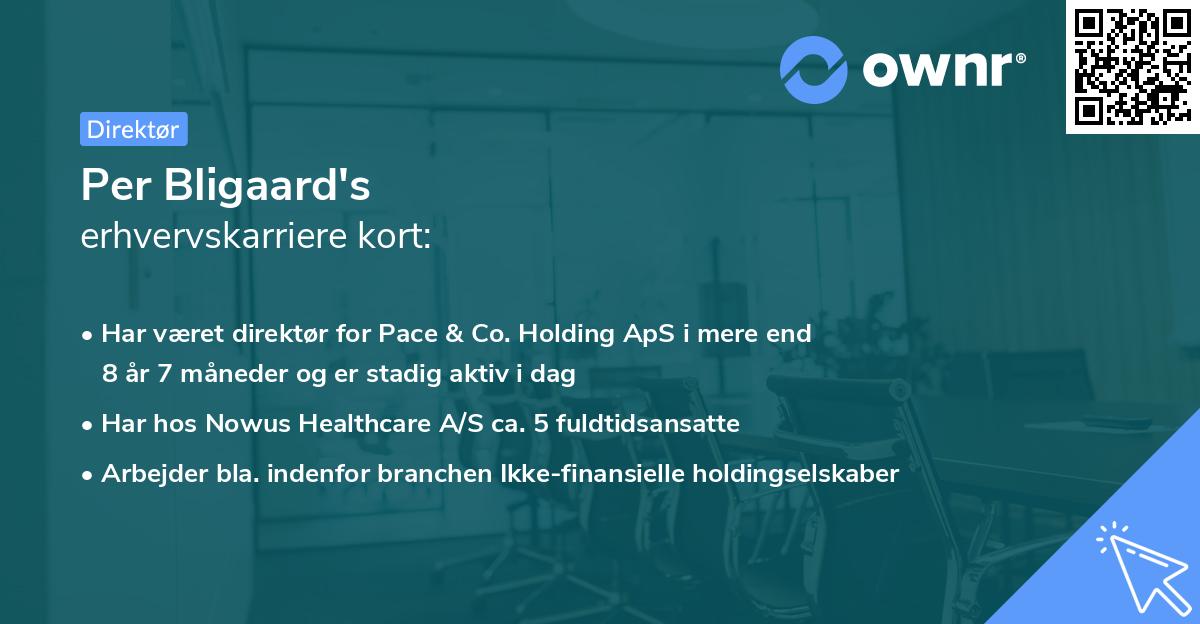 Per Bligaard's erhvervskarriere kort