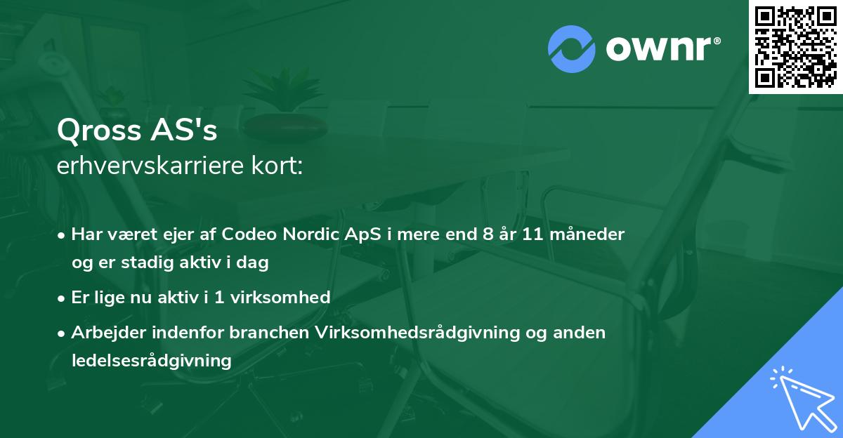 Qross AS's erhvervskarriere kort
