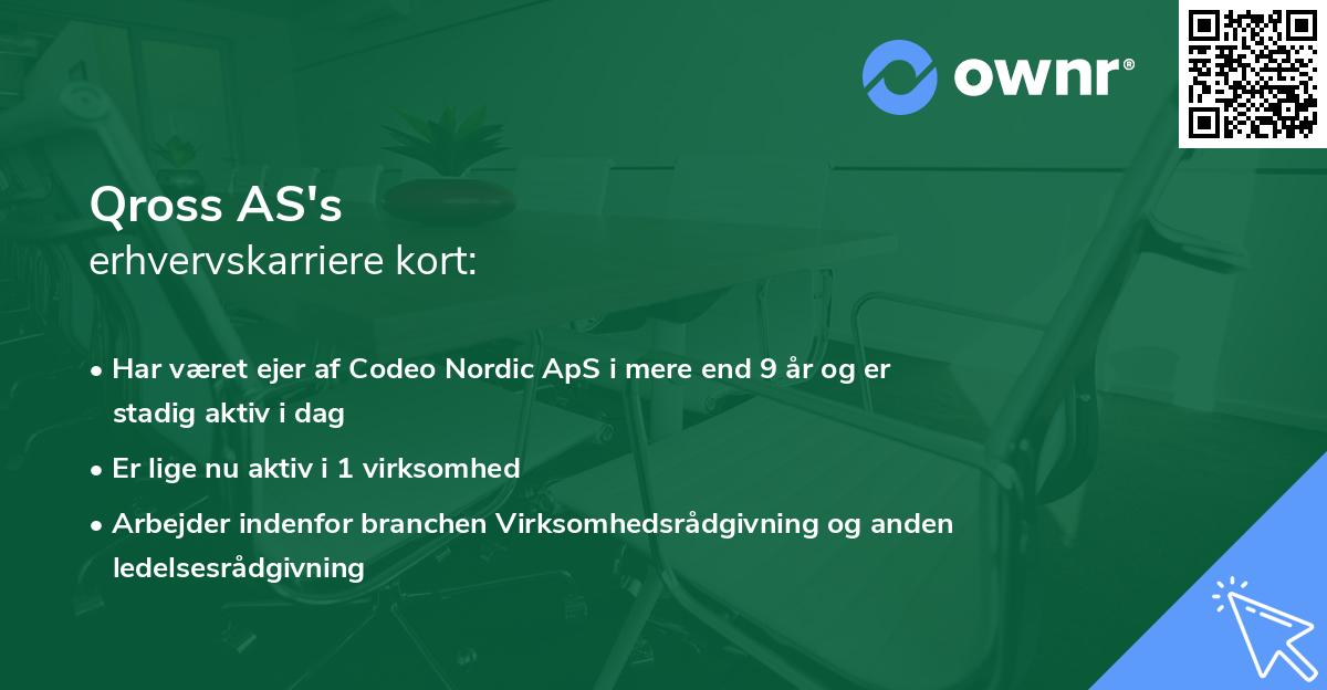 Qross AS's erhvervskarriere kort