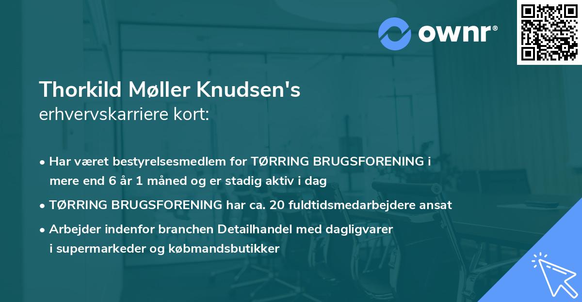 Thorkild Møller Knudsen's erhvervskarriere kort