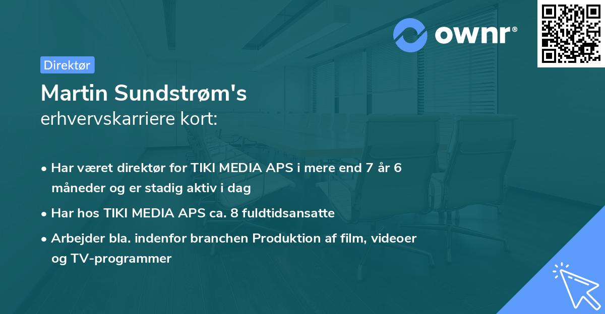 Martin Sundstrøm's erhvervskarriere kort