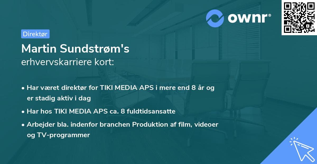 Martin Sundstrøm's erhvervskarriere kort