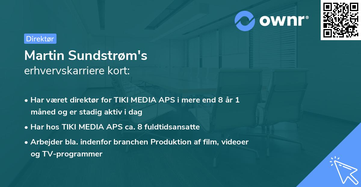 Martin Sundstrøm's erhvervskarriere kort