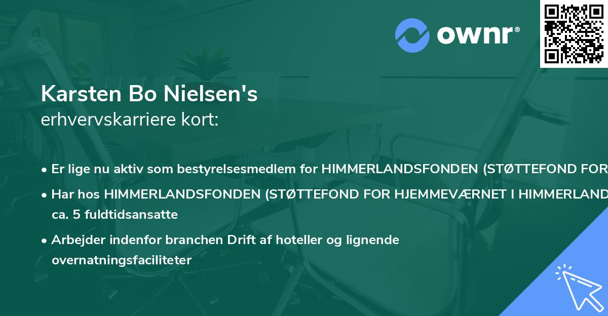 Karsten Bo Nielsen's erhvervskarriere kort