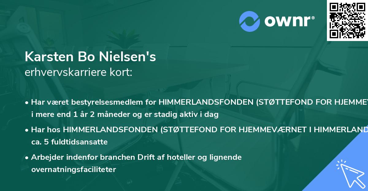 Karsten Bo Nielsen's erhvervskarriere kort