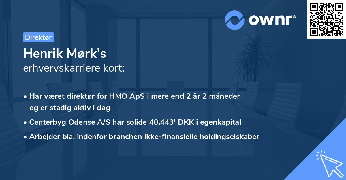 Henrik Mørk's erhvervskarriere kort