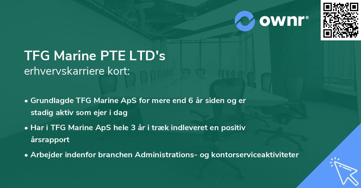 TFG Marine PTE LTD's erhvervskarriere kort
