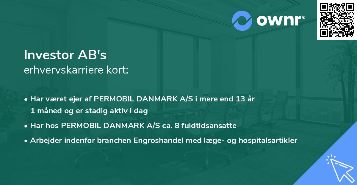 Investor AB's erhvervskarriere kort