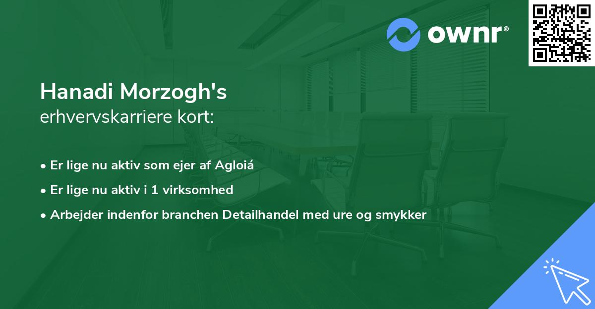 Hanadi Morzogh's erhvervskarriere kort