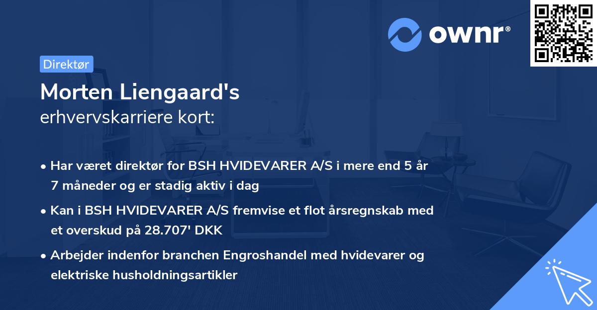 Morten Liengaard's erhvervskarriere kort