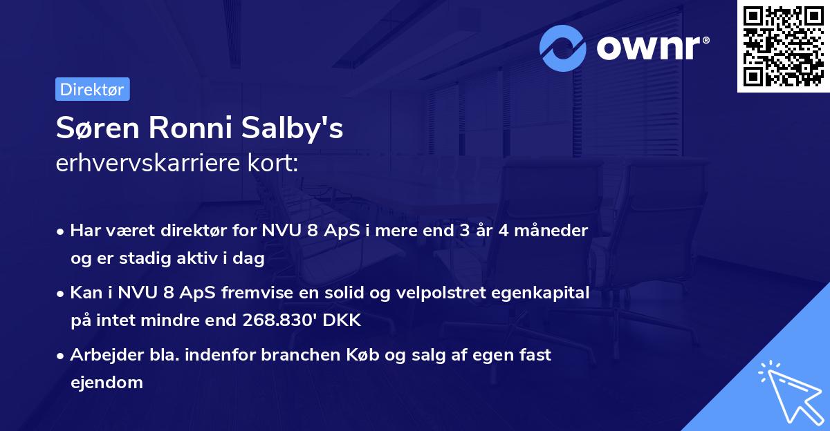 Søren Ronni Salby's erhvervskarriere kort