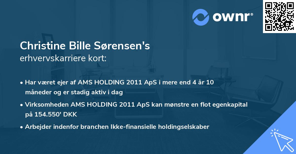 Christine Bille Sørensen's erhvervskarriere kort