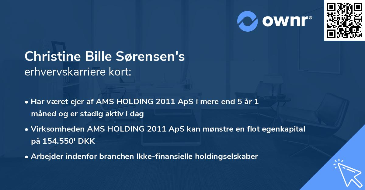 Christine Bille Sørensen's erhvervskarriere kort