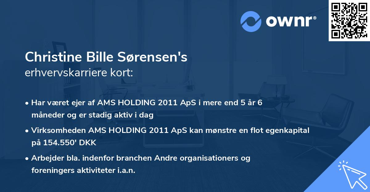 Christine Bille Sørensen's erhvervskarriere kort