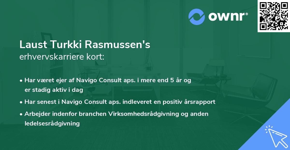 Laust Turkki Rasmussen's erhvervskarriere kort