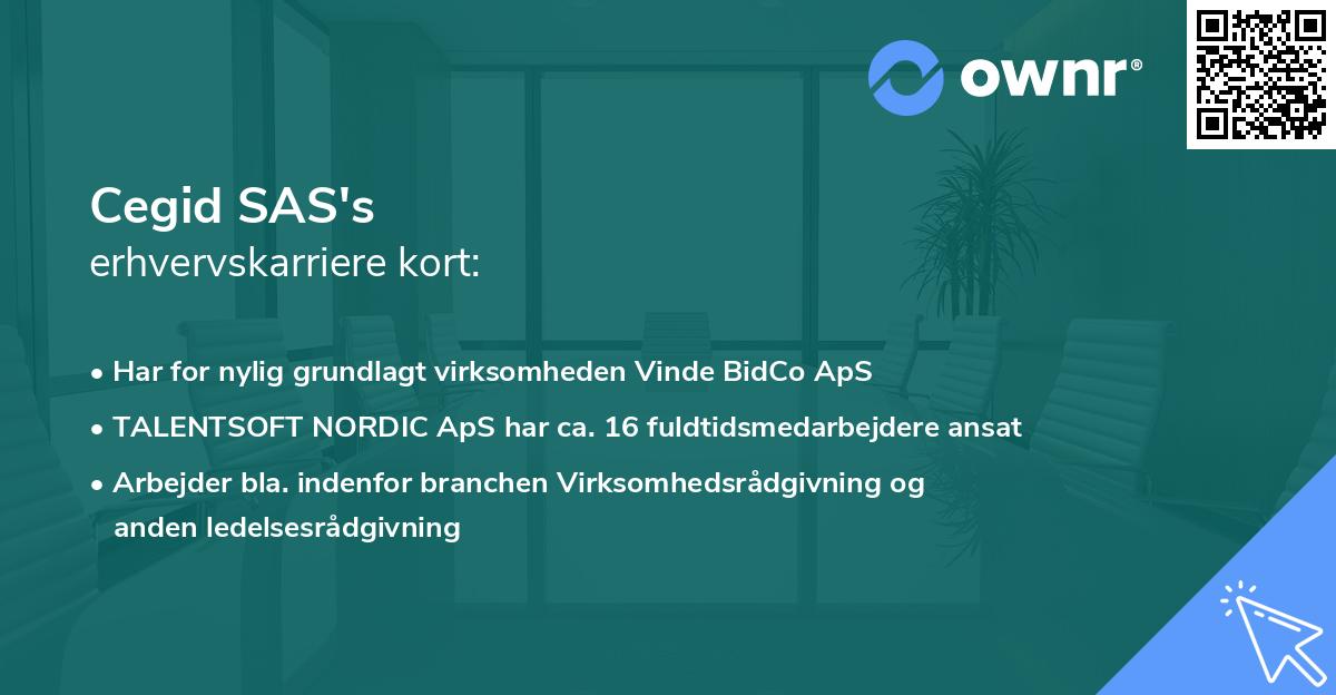 Cegid SAS's erhvervskarriere kort