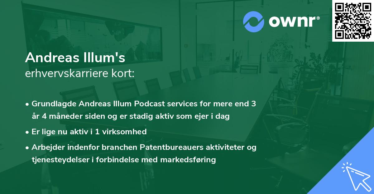 Andreas Illum's erhvervskarriere kort