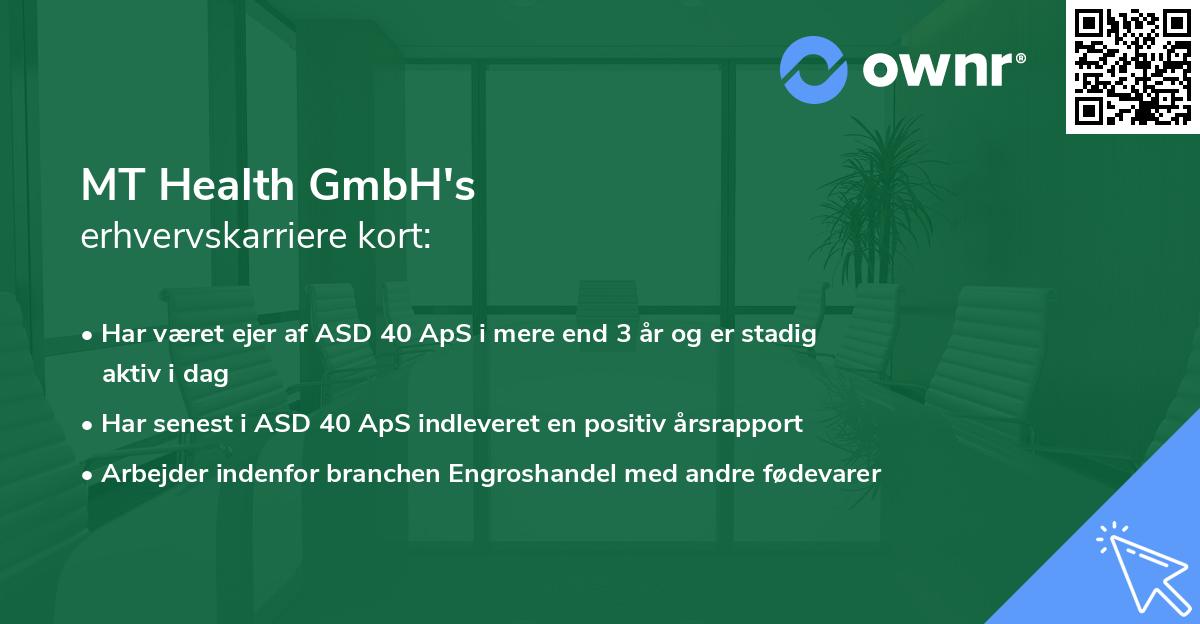 MT Health GmbH's erhvervskarriere kort