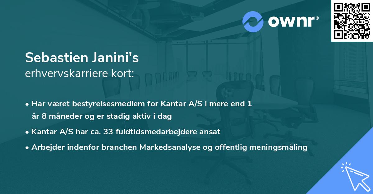 Sebastien Janini's erhvervskarriere kort