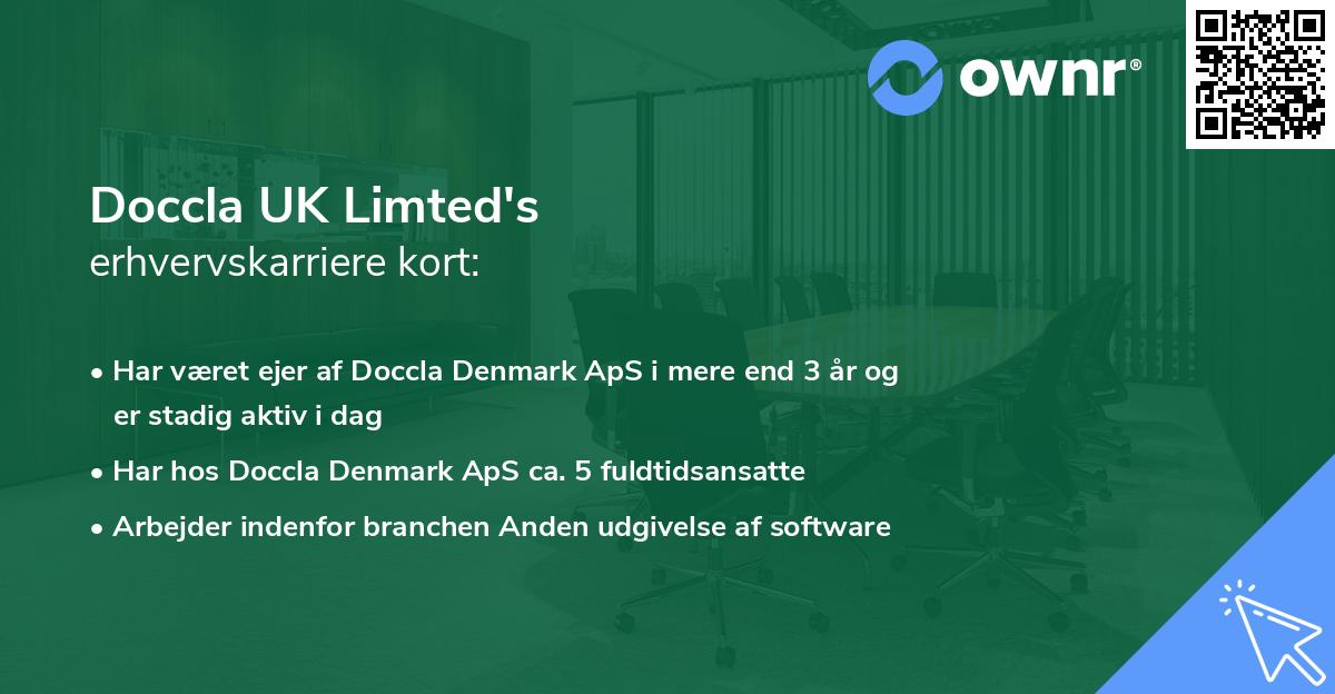 Doccla UK Limted's erhvervskarriere kort