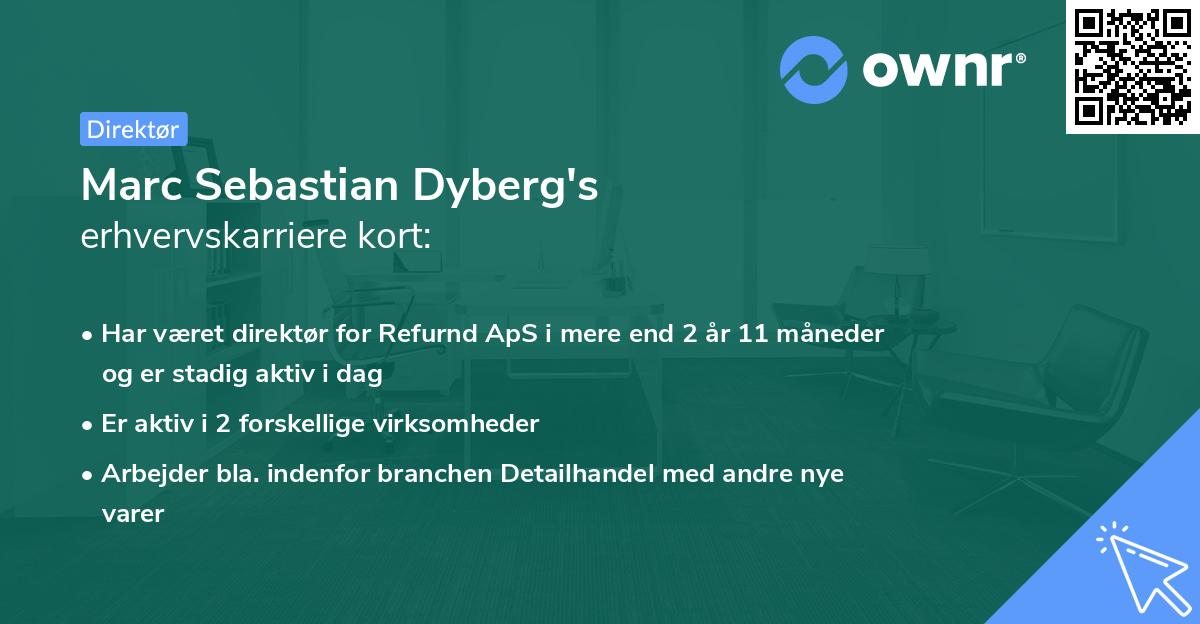 Marc Sebastian Dyberg's erhvervskarriere kort