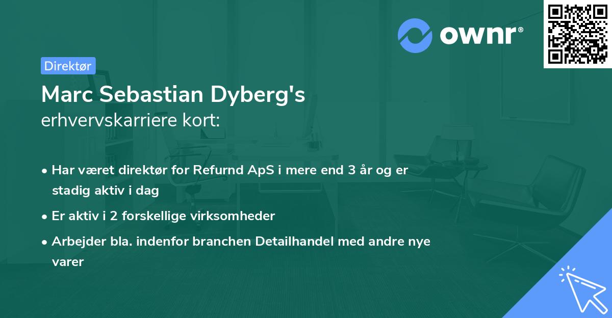 Marc Sebastian Dyberg's erhvervskarriere kort