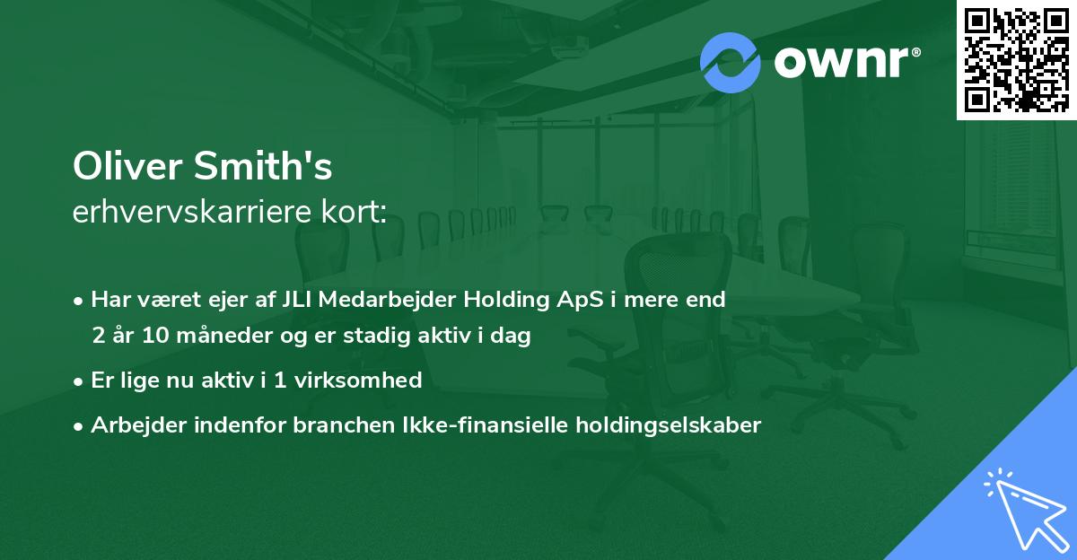 Oliver Smith's erhvervskarriere kort