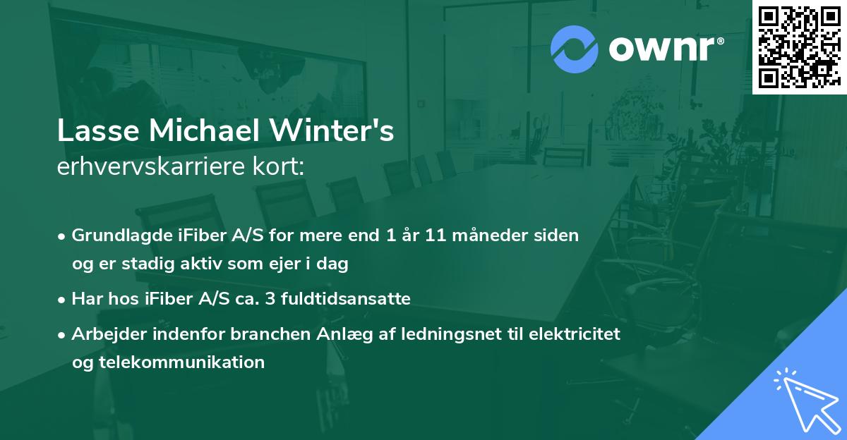 Lasse Michael Winter's erhvervskarriere kort