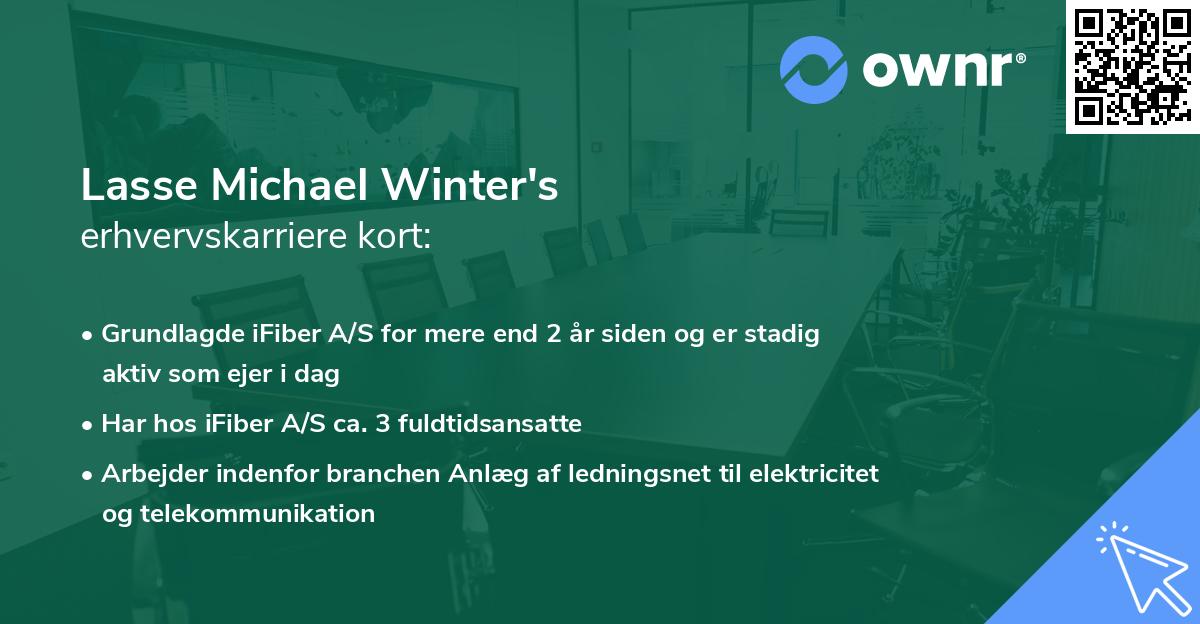 Lasse Michael Winter's erhvervskarriere kort