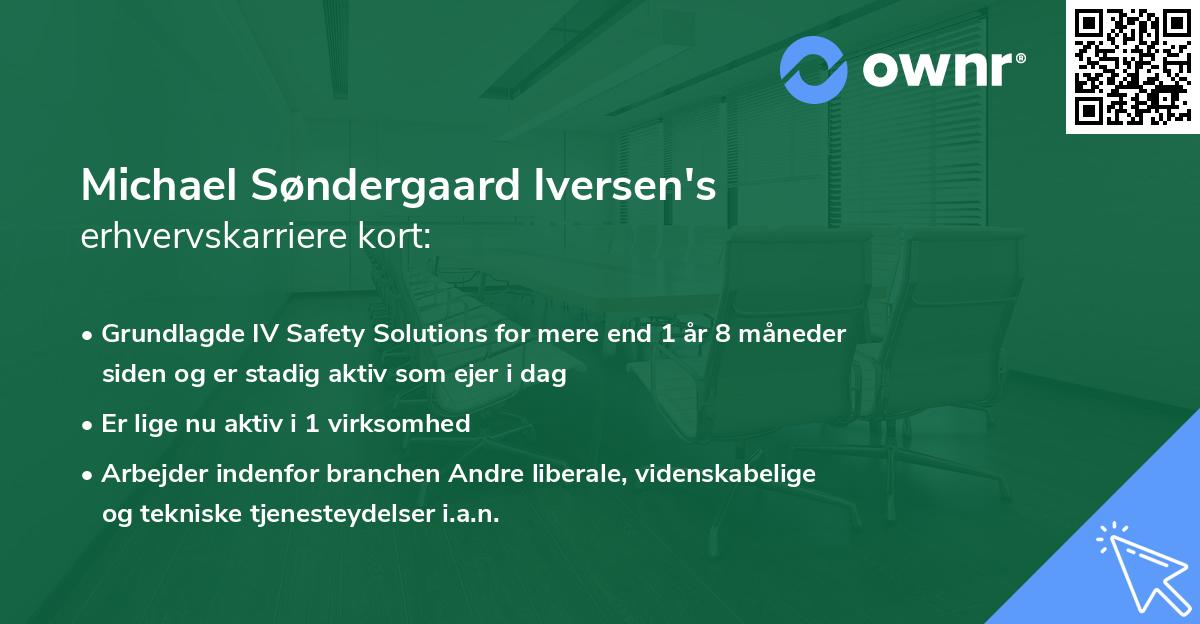 Michael Søndergaard Iversen's erhvervskarriere kort