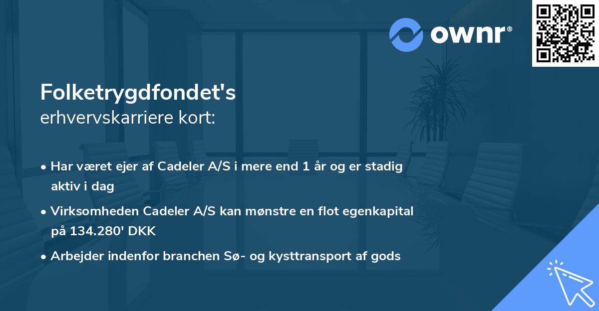 Folketrygdfondet's erhvervskarriere kort