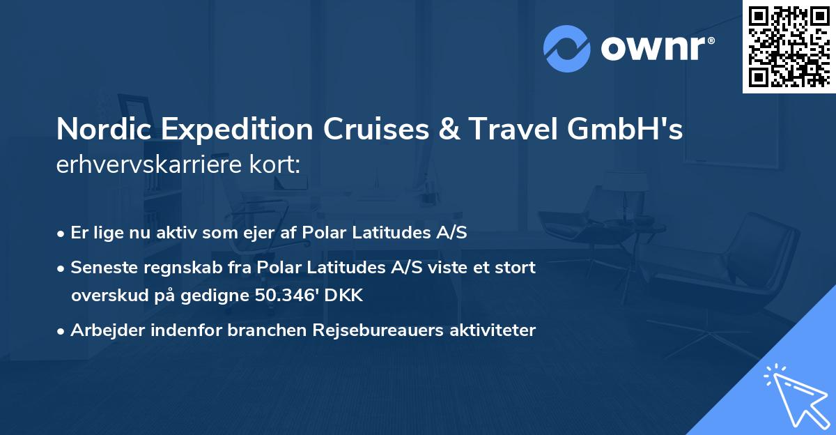 Nordic Expedition Cruises & Travel GmbH's erhvervskarriere kort