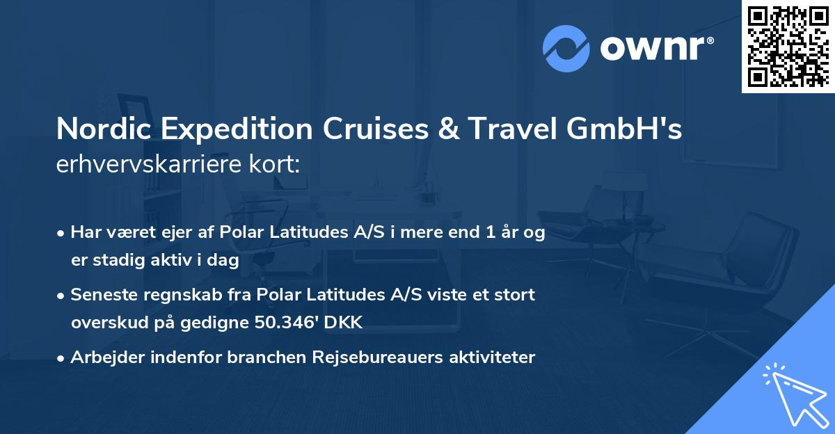 Nordic Expedition Cruises & Travel GmbH's erhvervskarriere kort