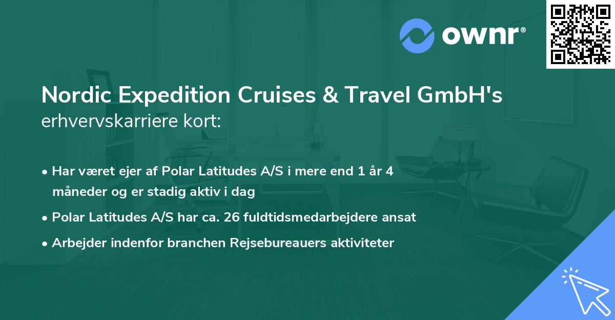 Nordic Expedition Cruises & Travel GmbH's erhvervskarriere kort