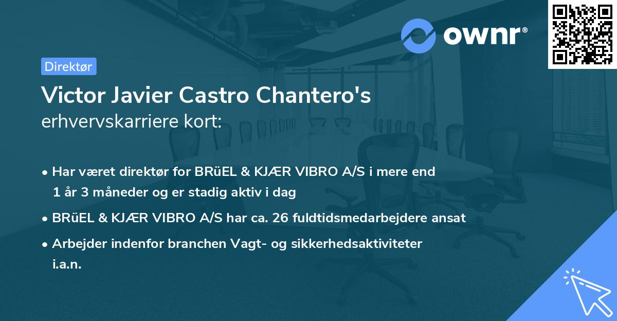 Victor Javier Castro Chantero's erhvervskarriere kort