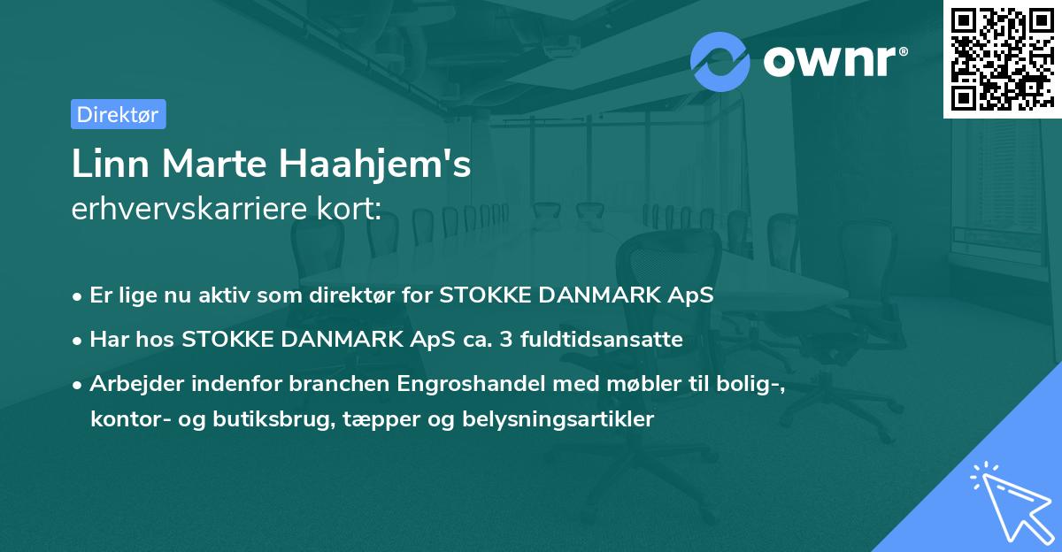 Linn Marte Haahjem's erhvervskarriere kort