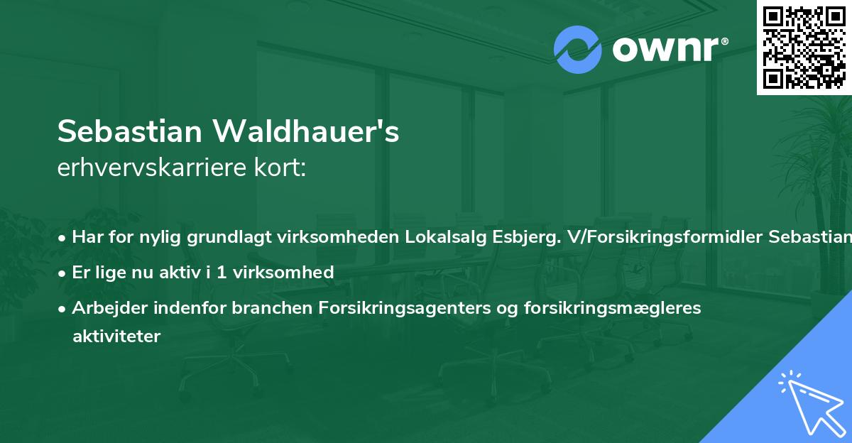 Sebastian Waldhauer's erhvervskarriere kort