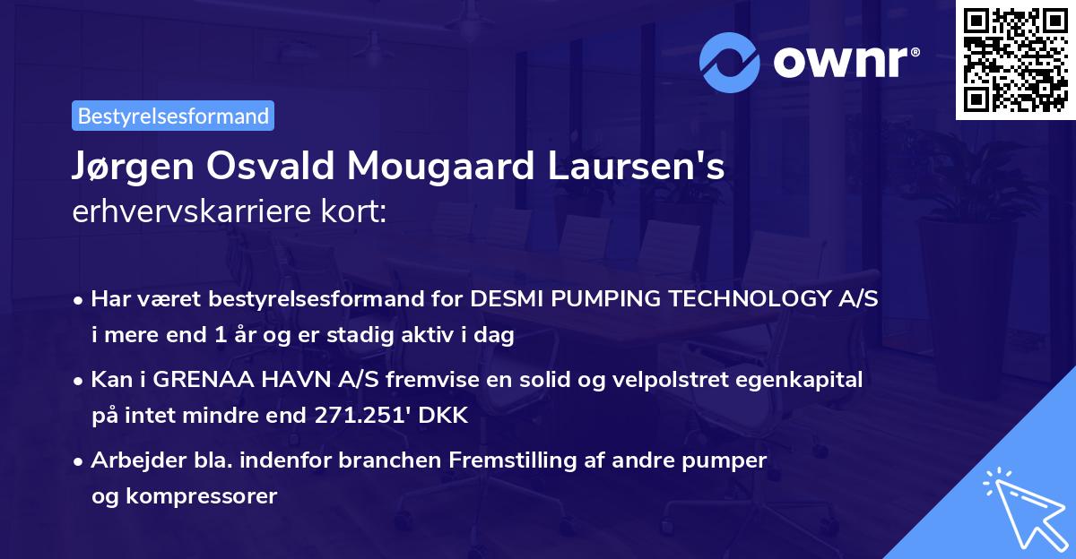 Jørgen Osvald Mougaard Laursen's erhvervskarriere kort