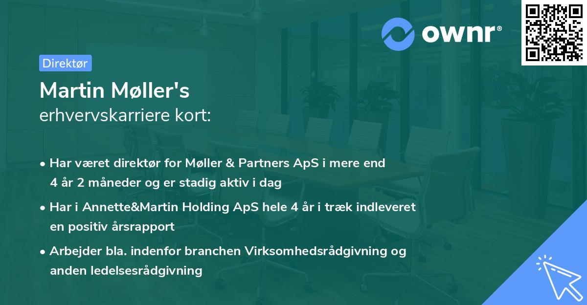 Martin Møller's erhvervskarriere kort