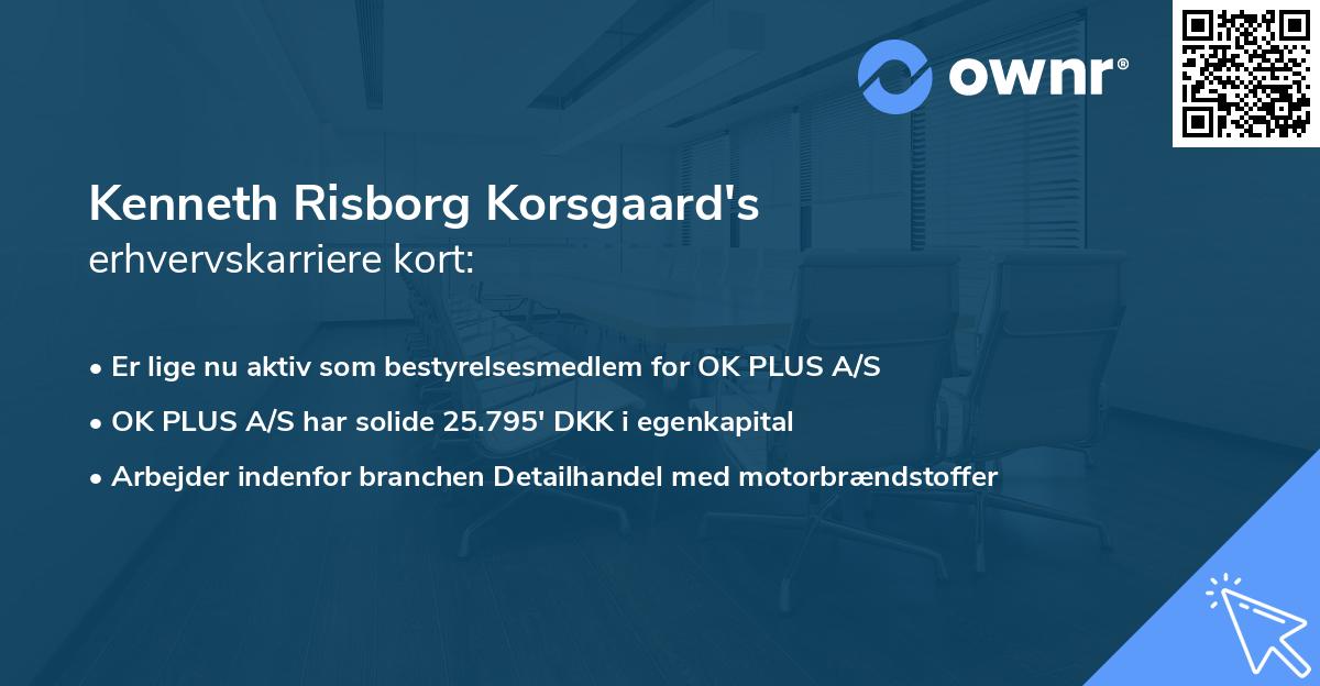 Kenneth Risborg Korsgaard's erhvervskarriere kort