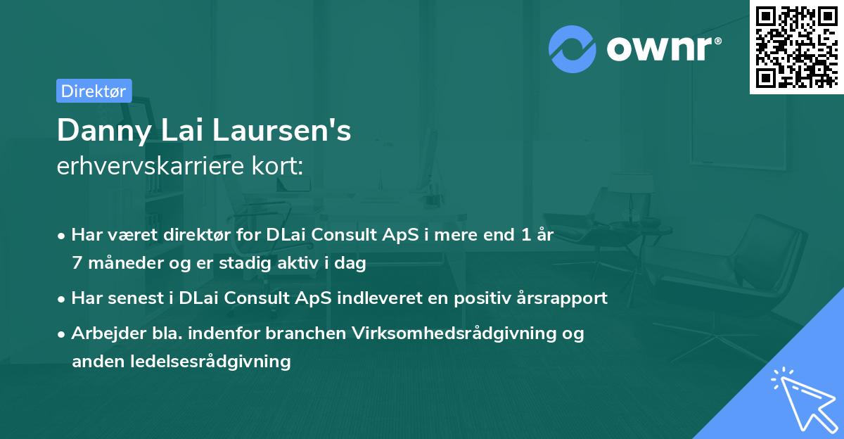 Danny Lai Laursen's erhvervskarriere kort