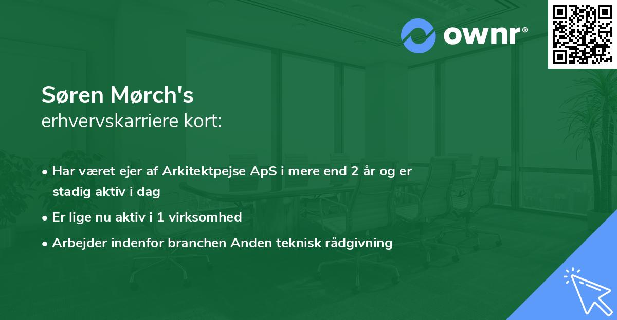 Søren Mørch's erhvervskarriere kort