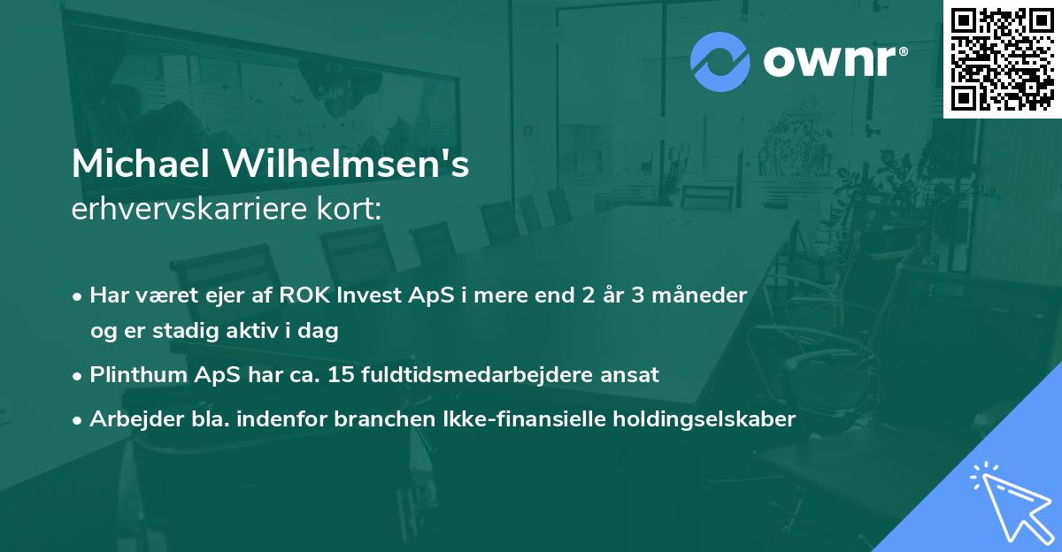 Michael Wilhelmsen's erhvervskarriere kort