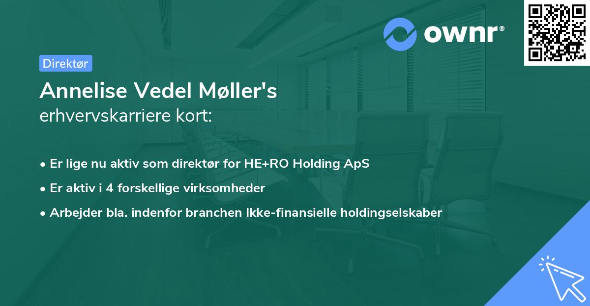 Annelise Vedel Møller's erhvervskarriere kort