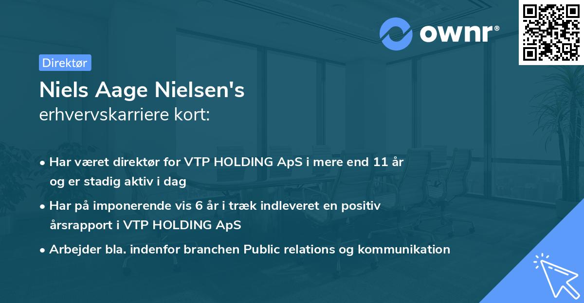 Niels Aage Nielsen's erhvervskarriere kort