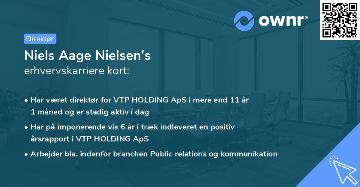 Niels Aage Nielsen's erhvervskarriere kort