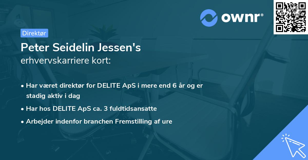 Peter Seidelin Jessen's erhvervskarriere kort