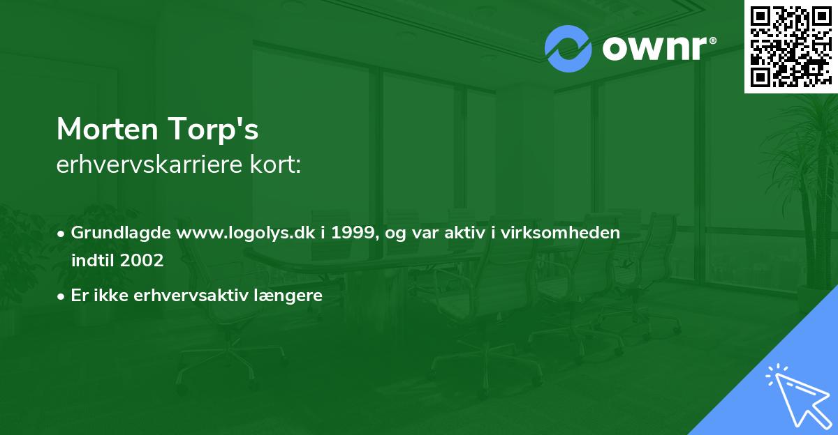 Morten Torp's erhvervskarriere kort