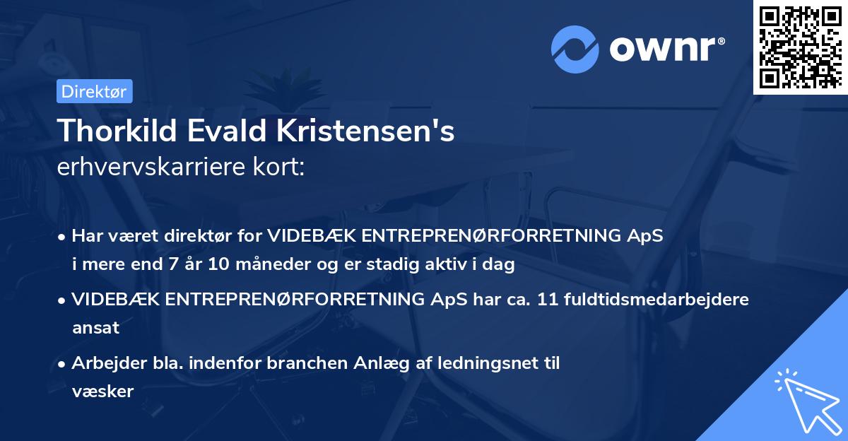Thorkild Evald Kristensen's erhvervskarriere kort
